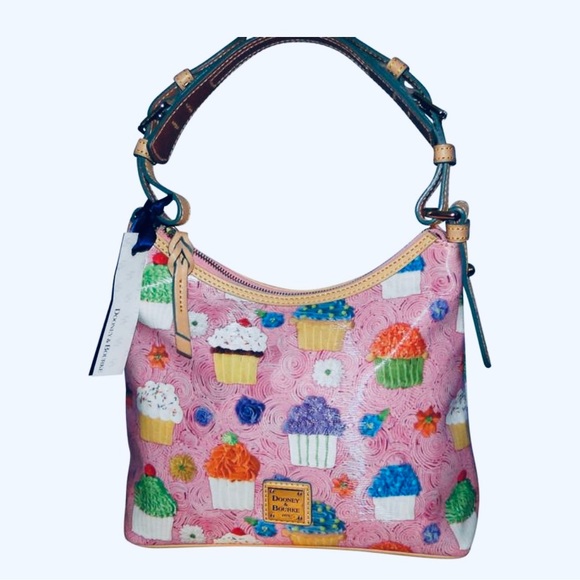 Dooney & Bourke Bags Dooney Bourke Lucy Cupcake Pink Coated Canvas